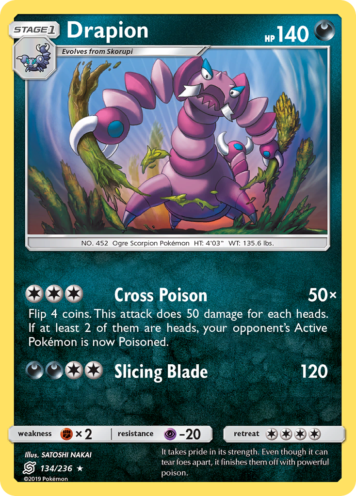 Drapion (134/236) [Sun & Moon: Unified Minds] | Good Games North