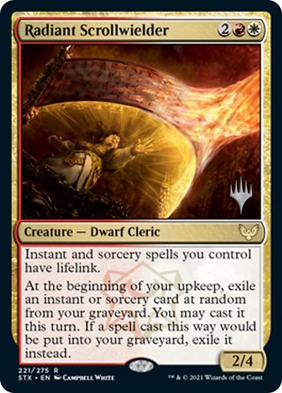 Radiant Scrollwielder (Promo Pack) [Strixhaven: School of Mages Promos] | Good Games North