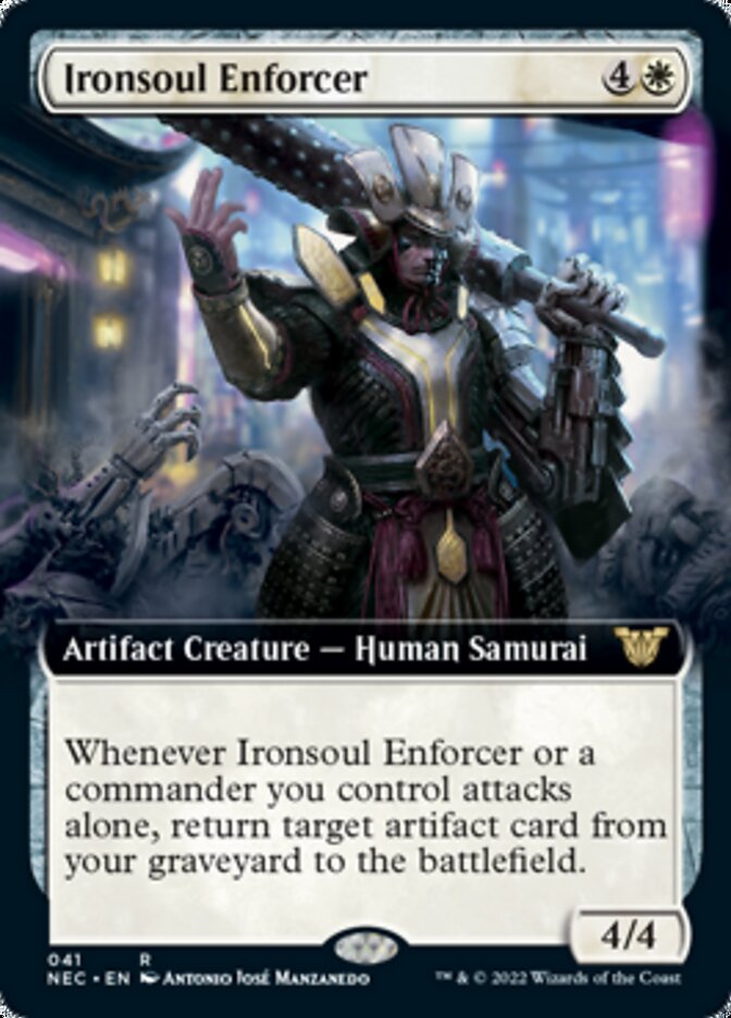 Ironsoul Enforcer (Extended) [Kamigawa: Neon Dynasty Commander] | Good Games North