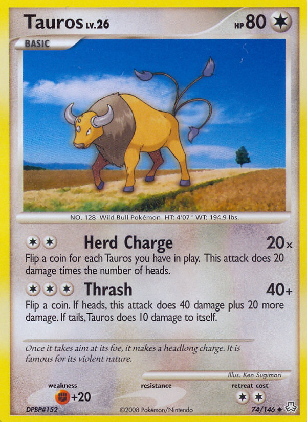 Tauros (74/146) [Diamond & Pearl: Legends Awakened] | Good Games North