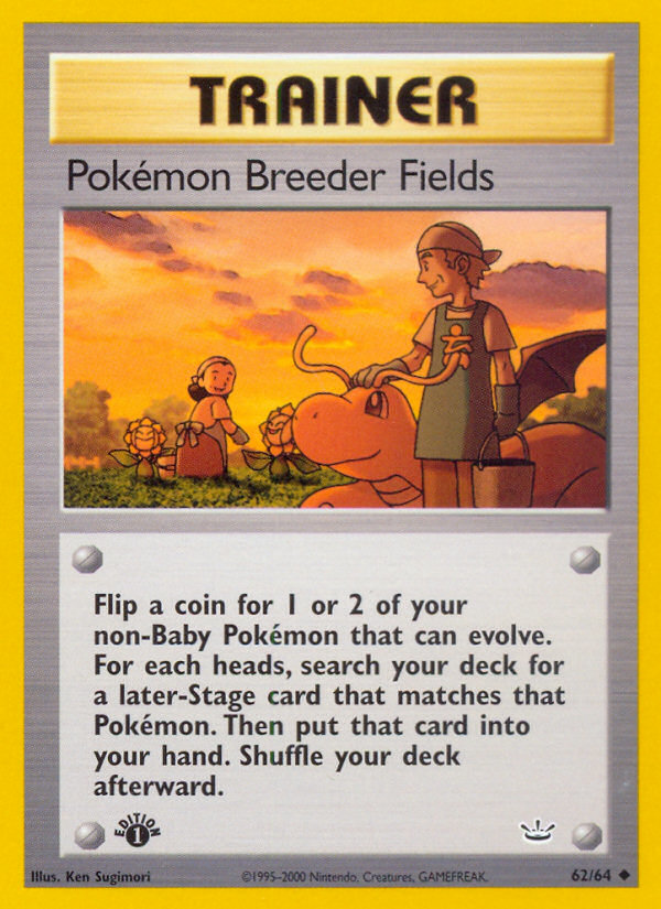 Pokemon Breeder Fields (62/64) [Neo Revelation 1st Edition] | Good Games North