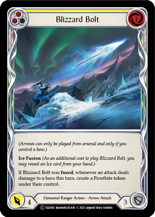 Blizzard Bolt (Yellow) [U-ELE045] Unlimited Normal | Good Games North
