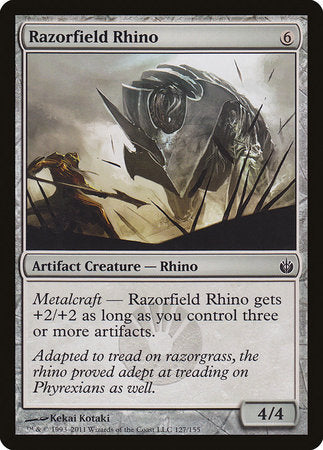 Razorfield Rhino [Mirrodin Besieged] | Good Games North