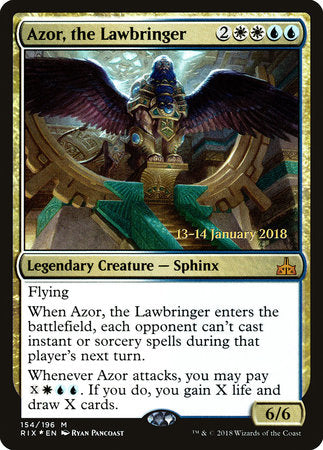 Azor, the Lawbringer [Rivals of Ixalan Promos] | Good Games North