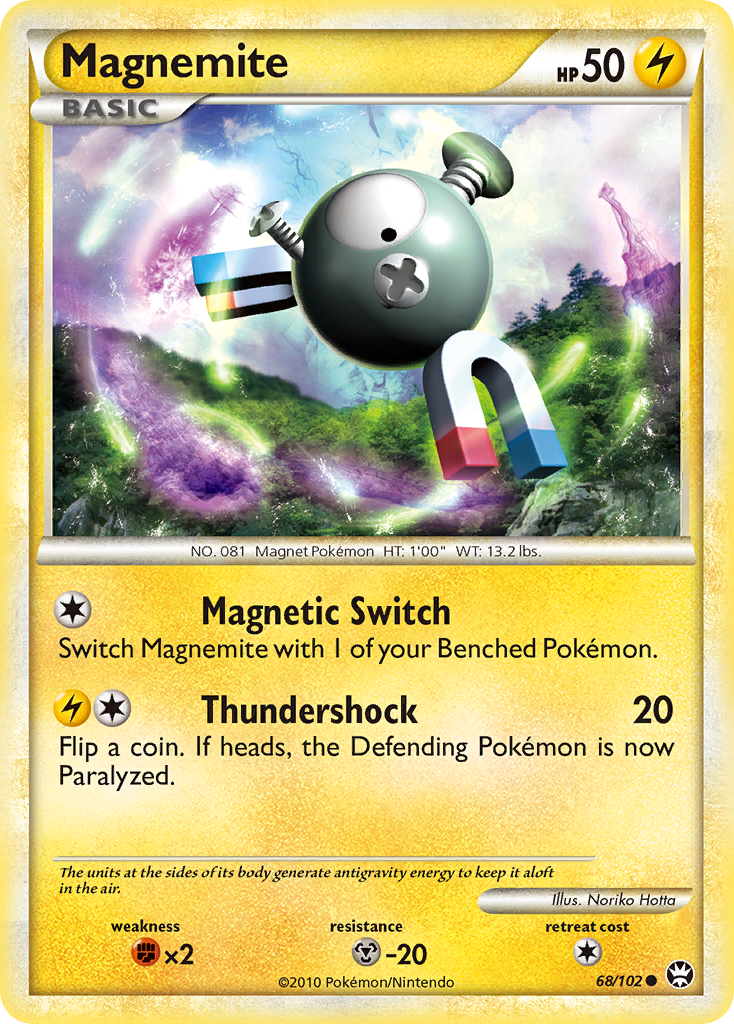 Magnemite (68/102) [HeartGold & SoulSilver: Triumphant] | Good Games North