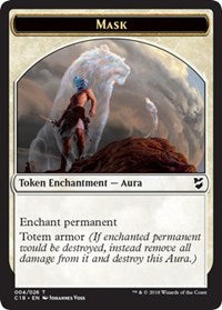 Mask // Soldier Double-sided Token [Commander 2018 Tokens] | Good Games North