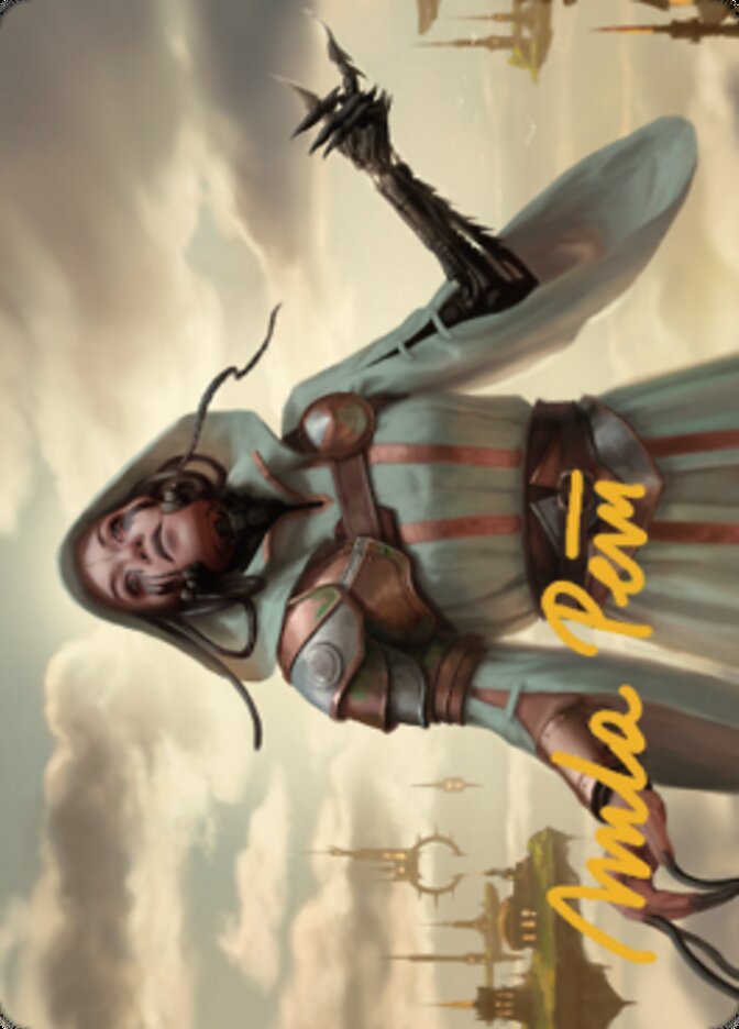 Phyrexian Missionary Art Card (Gold-Stamped Signature) [Dominaria United Art Series] | Good Games North