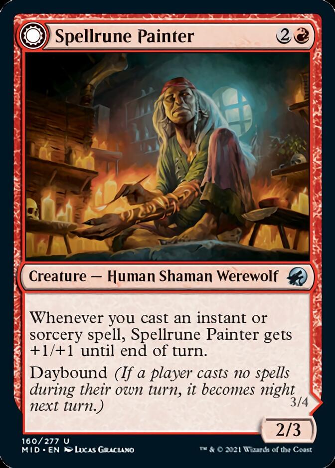Spellrune Painter // Spellrune Howler [Innistrad: Midnight Hunt] | Good Games North