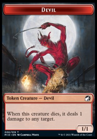 Devil Token [Innistrad: Midnight Hunt Tokens] | Good Games North
