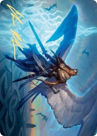 Righteous Valkyrie Art Card (Gold-Stamped Signature) [Kaldheim: Art Series] | Good Games North