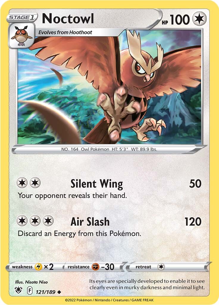 Noctowl (121/189) [Sword & Shield: Astral Radiance] | Good Games North