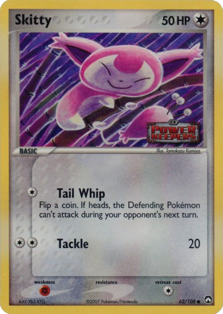 Skitty (62/108) (Stamped) [EX: Power Keepers] | Good Games North