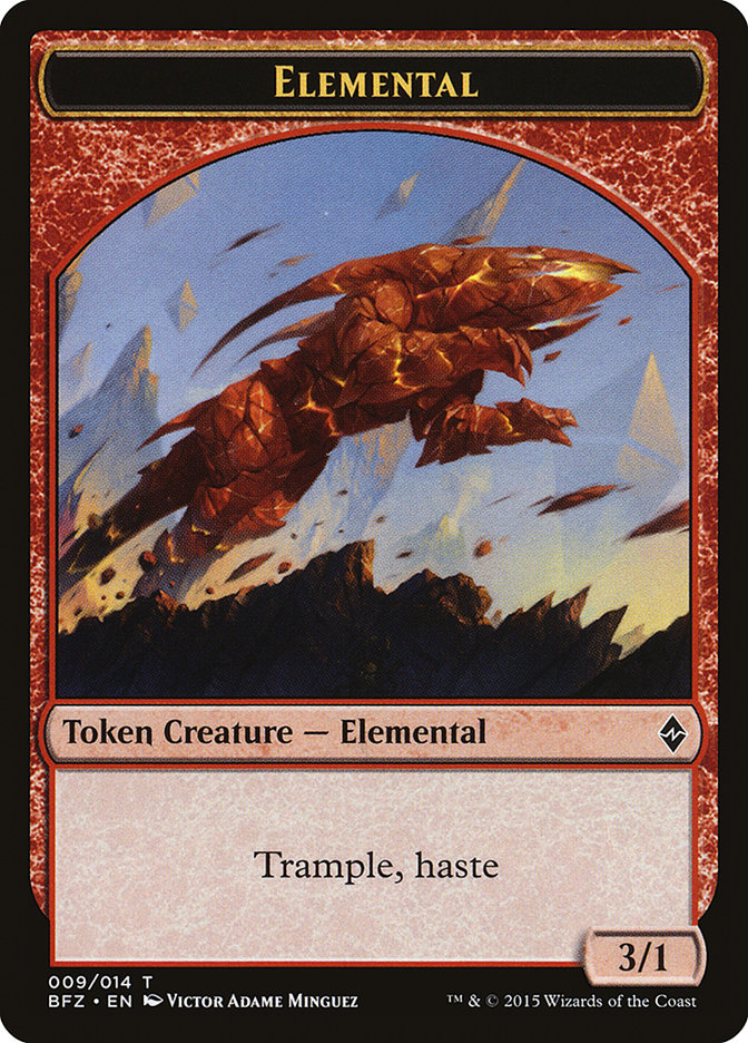 Elemental (009/014) [Battle for Zendikar Tokens] | Good Games North