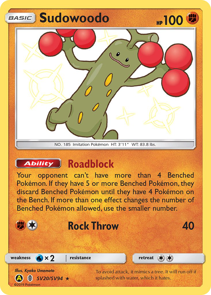 Sudowoodo (SV20/SV94) [Sun & Moon: Hidden Fates - Shiny Vault] | Good Games North