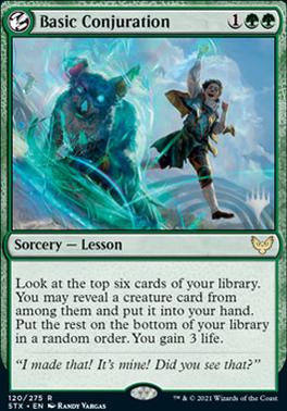 Basic Conjuration (Promo Pack) [Strixhaven: School of Mages Promos] | Good Games North