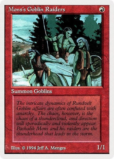 Mon's Goblin Raiders [Summer Magic] | Good Games North