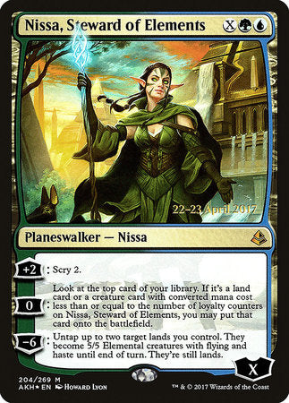 Nissa, Steward of Elements [Amonkhet Promos] | Good Games North