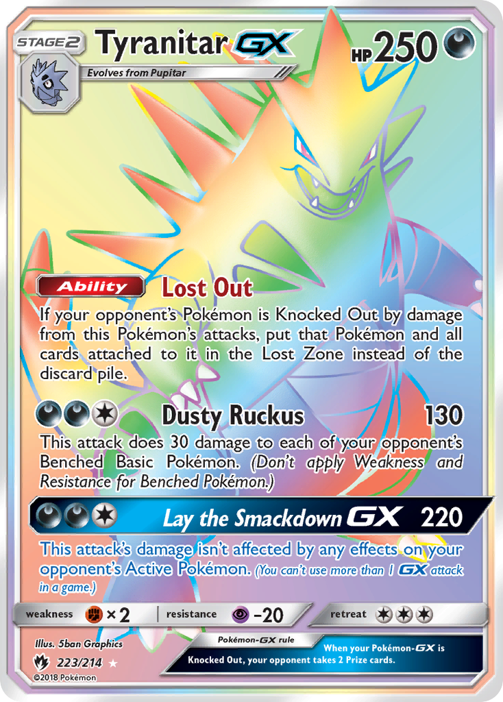 Tyranitar GX (223/214) [Sun & Moon: Lost Thunder] | Good Games North
