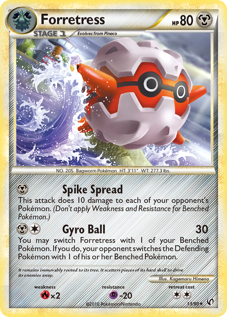 Forretress (13/90) [HeartGold & SoulSilver: Undaunted] | Good Games North