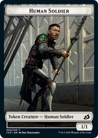 Human Soldier (004) // Zombie Double-sided Token [Commander 2020] | Good Games North