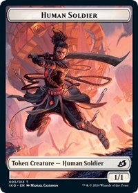 Human Soldier (003) // Zombie Double-sided Token [Commander 2020] | Good Games North