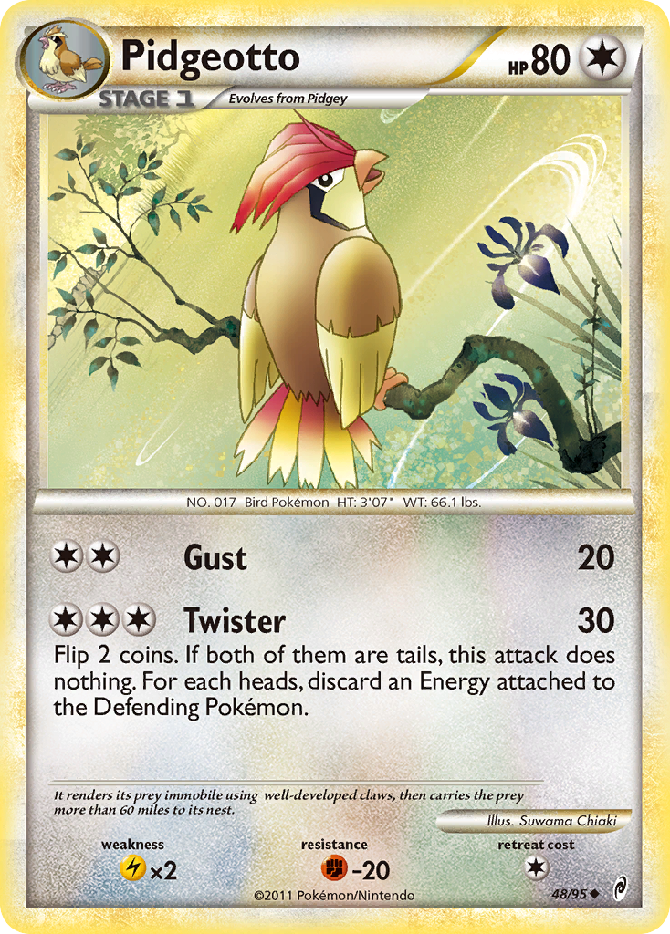 Pidgeotto (48/95) [HeartGold & SoulSilver: Call of Legends] | Good Games North