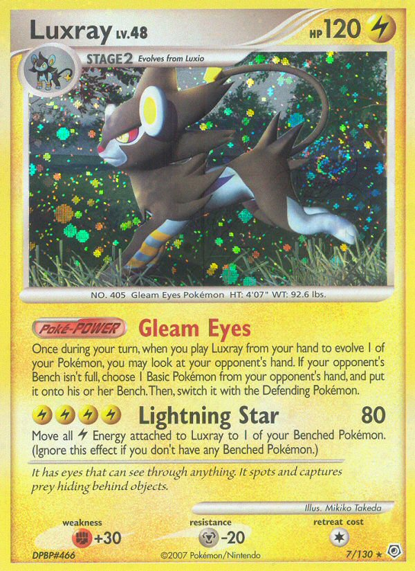 Luxray (7/130) [Diamond & Pearl: Base Set] | Good Games North