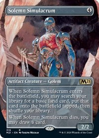 Solemn Simulacrum (Alternate Art) [Core Set 2021] | Good Games North