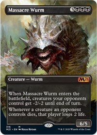 Massacre Wurm (Alternate Art) [Core Set 2021] | Good Games North