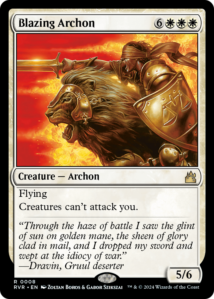 Blazing Archon [Ravnica Remastered] | Good Games North