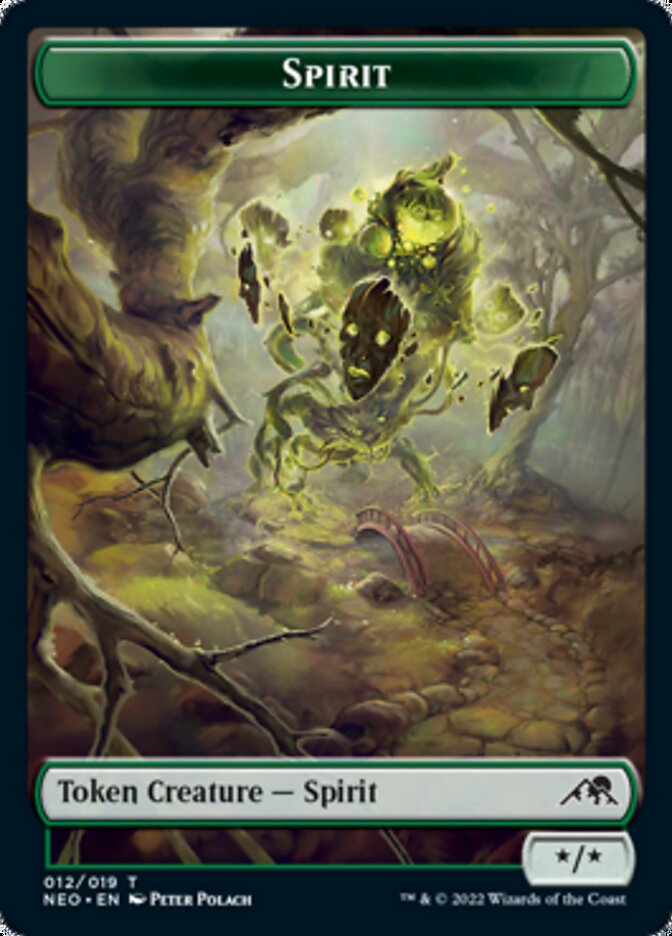 Spirit Token (012) [Kamigawa: Neon Dynasty Tokens] | Good Games North