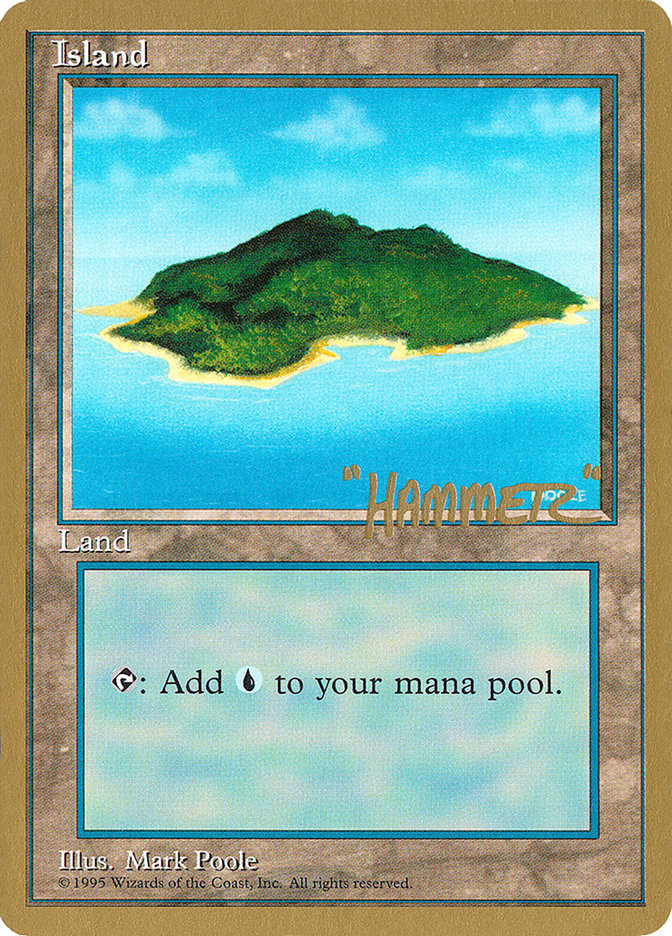 Island (shr367) (Shawn "Hammer" Regnier) [Pro Tour Collector Set] | Good Games North
