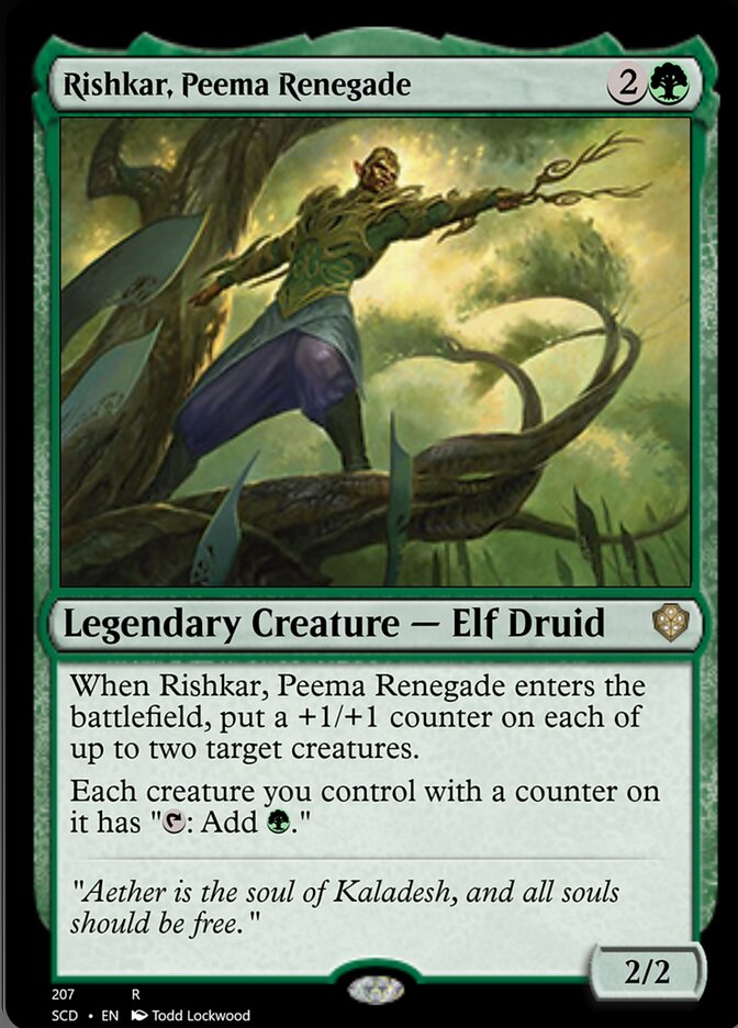 Rishkar, Peema Renegade [Starter Commander Decks] | Good Games North