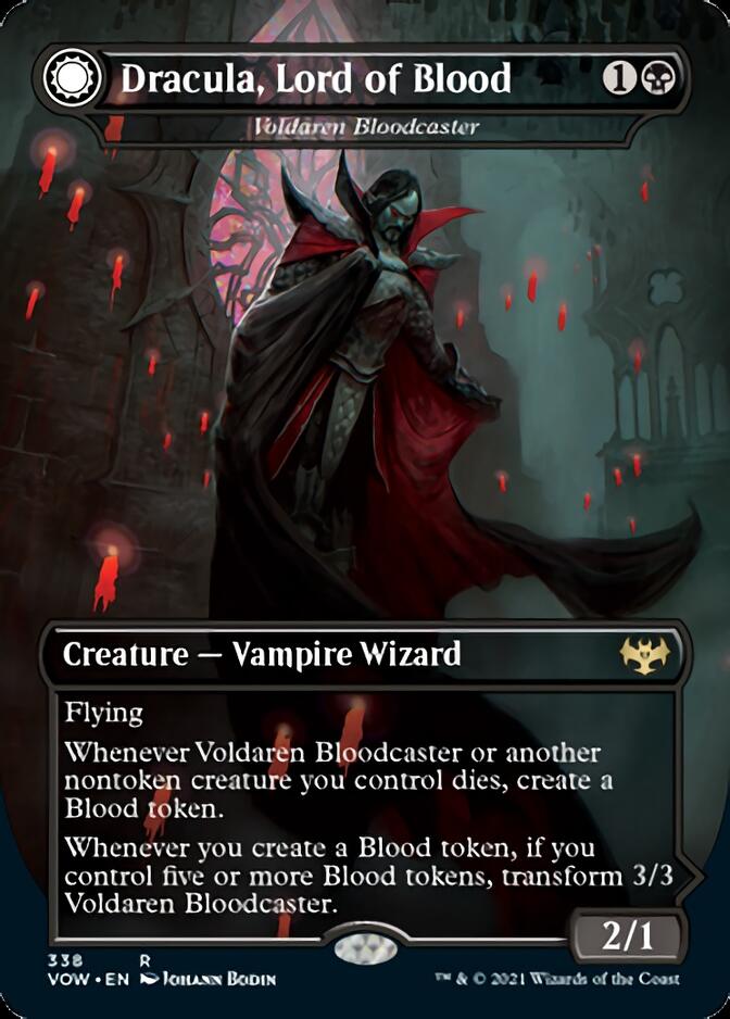 Voldaren Bloodcaster // Bloodbat Summoner - Dracula, Lord of Blood // Dracula, Lord of Bats [Innistrad: Crimson Vow] | Good Games North
