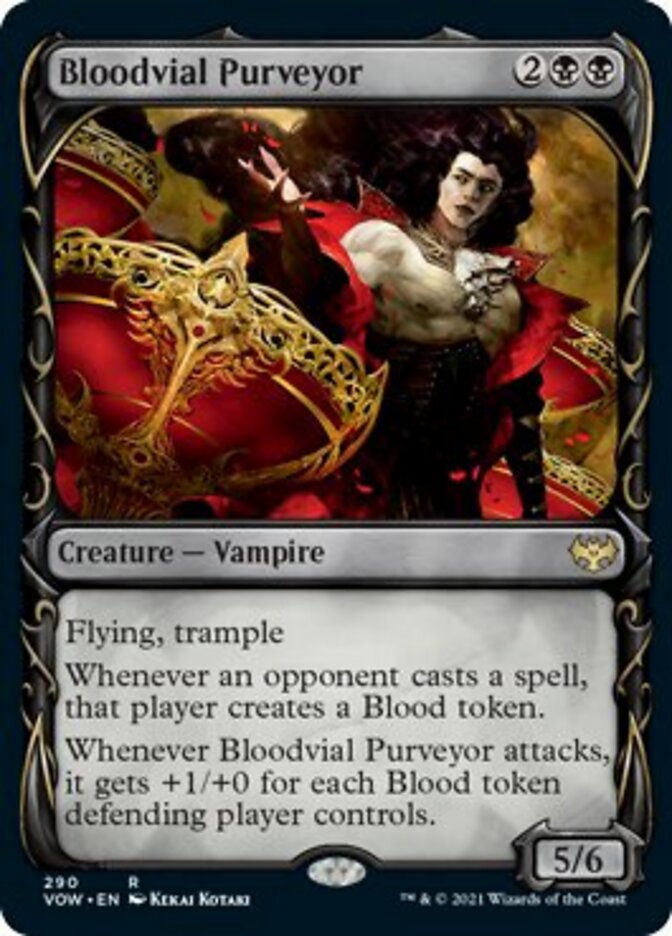 Bloodvial Purveyor (Showcase Fang Frame) [Innistrad: Crimson Vow] | Good Games North
