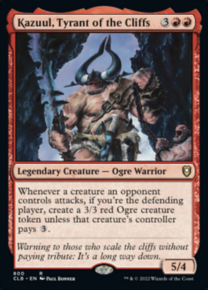 Kazuul, Tyrant of the Cliffs [Commander Legends: Battle for Baldur's Gate] | Good Games North