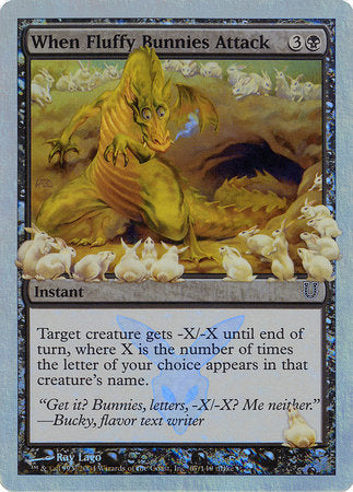 When Fluffy Bunnies Attack (Alternate Foil) [Unhinged] | Good Games North