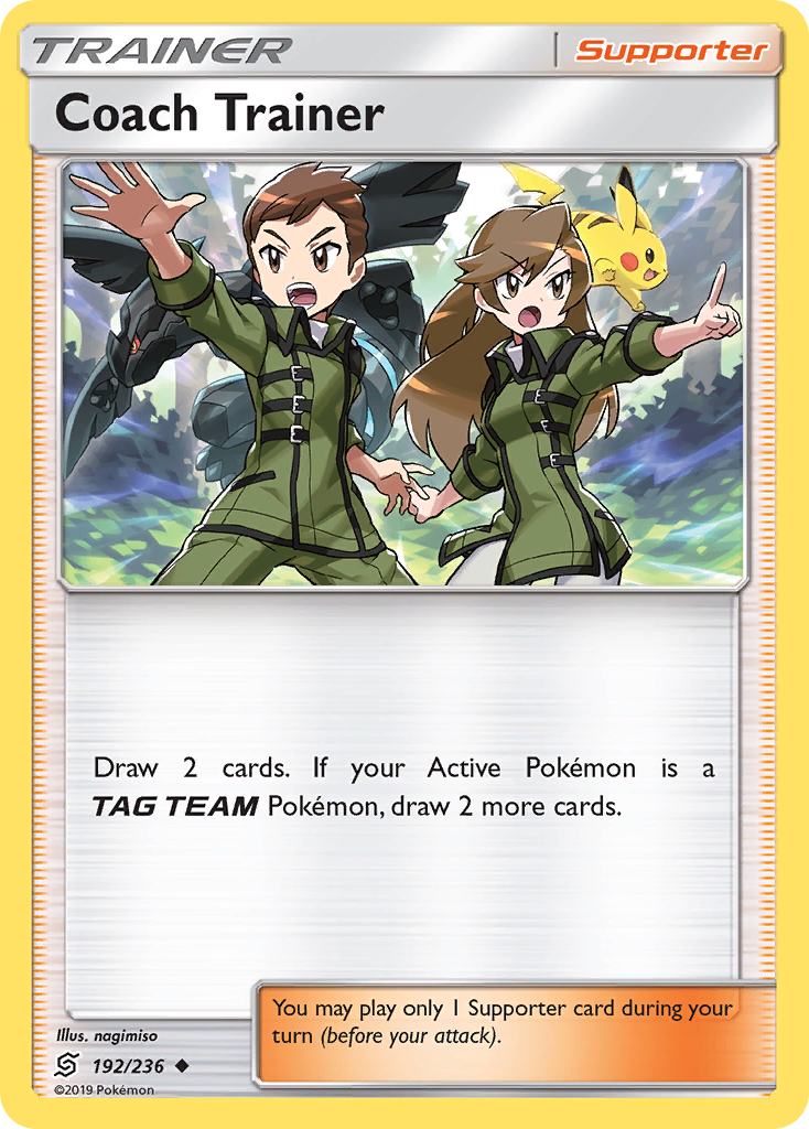 Coach Trainer (192/236) [Sun & Moon: Unified Minds] | Good Games North