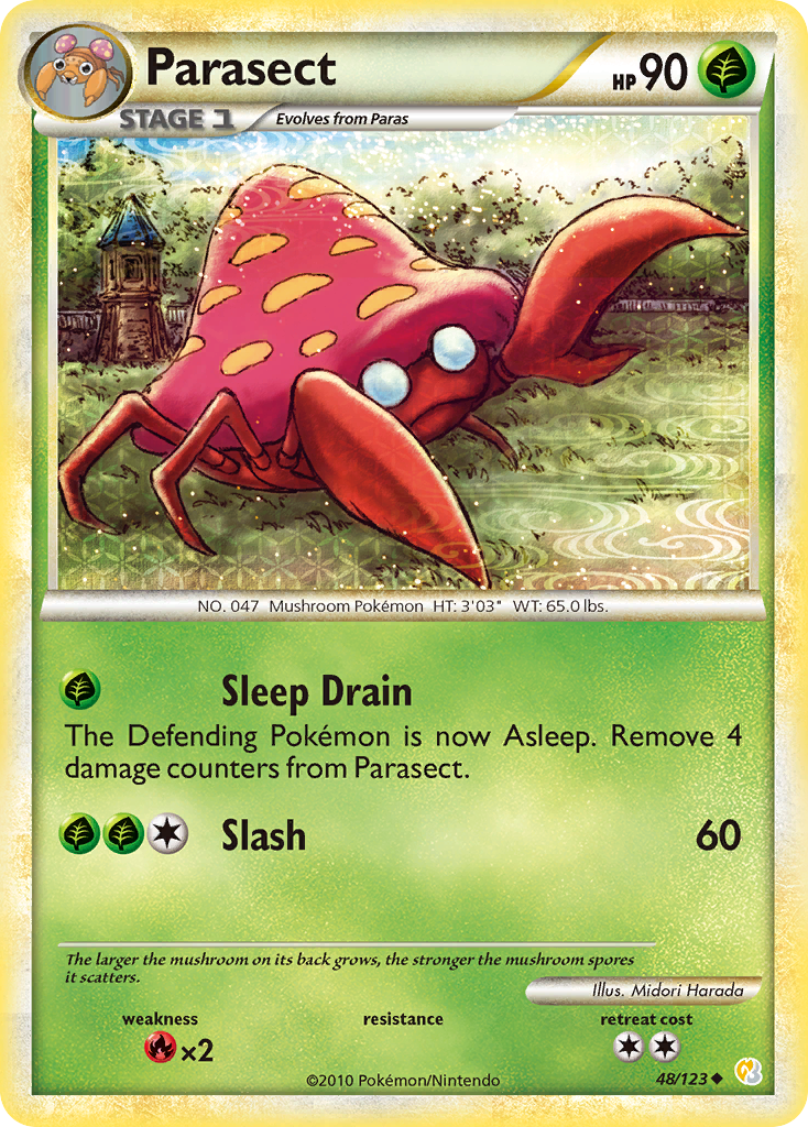 Parasect (48/123) [HeartGold & SoulSilver: Base Set] | Good Games North