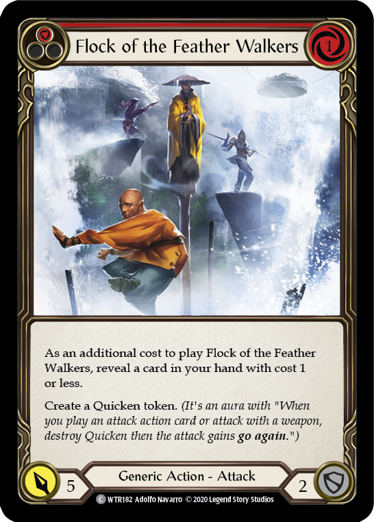 Flock of the Feather Walkers (Red) [U-WTR182] (Welcome to Rathe Unlimited)  Unlimited Rainbow Foil | Good Games North