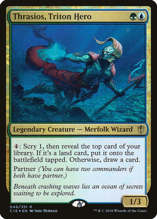 Thrasios, Triton Hero [Commander 2016] | Good Games North