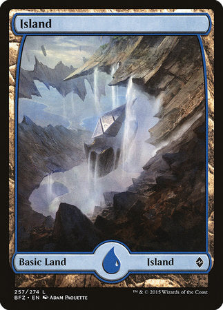 Island (257) - Full Art [Battle for Zendikar] | Good Games North
