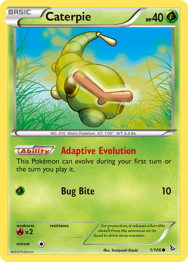 Caterpie (1/106) [XY: Flashfire] | Good Games North