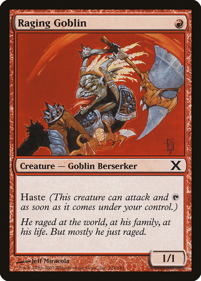 Raging Goblin [Tenth Edition] | Good Games North
