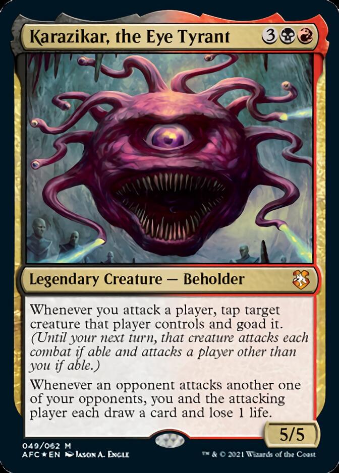 Karazikar, the Eye Tyrant [Dungeons & Dragons: Adventures in the Forgotten Realms Commander] | Good Games North