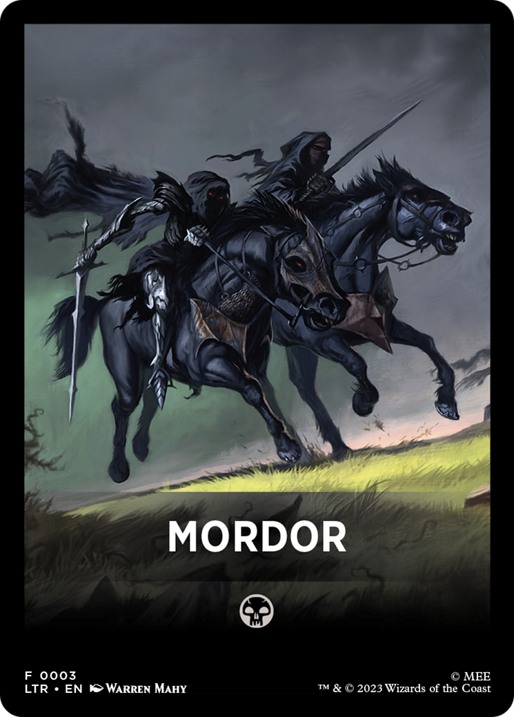 Mordor Theme Card [The Lord of the Rings: Tales of Middle-Earth Tokens] | Good Games North