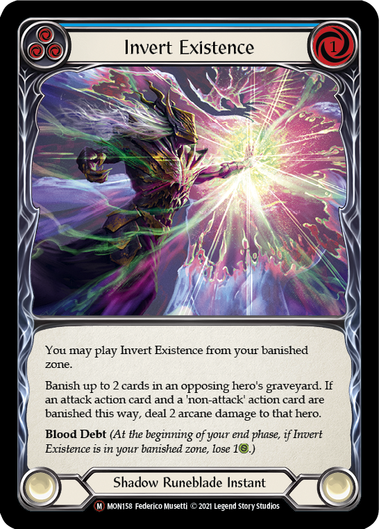 Invert Existence [U-MON158-RF] Unlimited Rainbow Foil | Good Games North