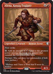 Alena, Kessig Trapper (Foil Etched) [Commander Legends] | Good Games North