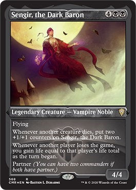 Sengir, the Dark Baron (Foil Etched) [Commander Legends] | Good Games North