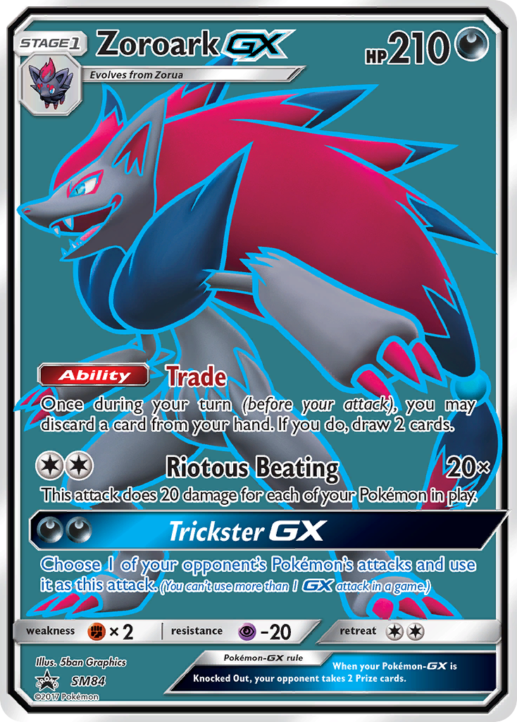 Zoroark GX (SM84) [Sun & Moon: Black Star Promos] | Good Games North
